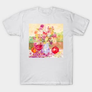 Rose Wine and Fruist. Delicate Taste of Sunny Valleys T-Shirt